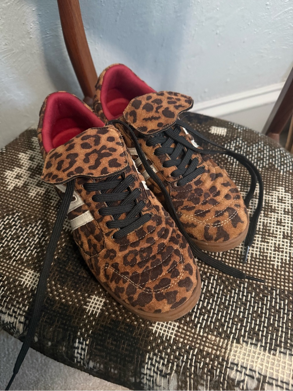 Steve Madden Women's Madrid Sneaker Leopard Print Size 9.5